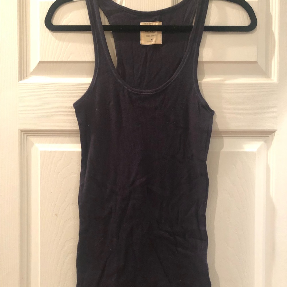 Hollister navy blue tank top size medium